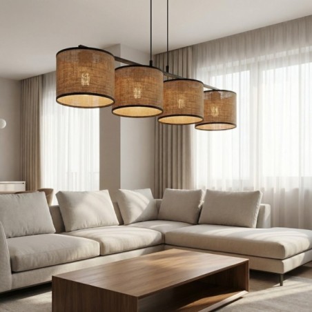 Nar Brown Pendant Lamp (4 lights)