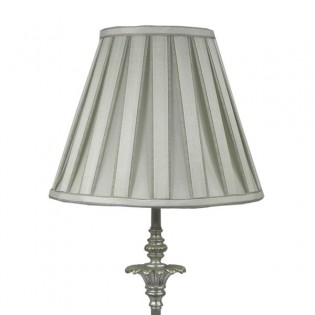 Tischlampe mit silbernem Blatt