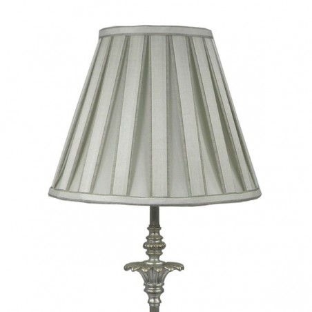 Tischlampe mit silbernem Blatt