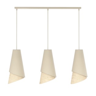 Lámpara colgante Vist Ratán (3 luces)