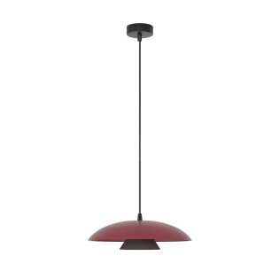 Tisa Burgundy+Black Pendant Lamp