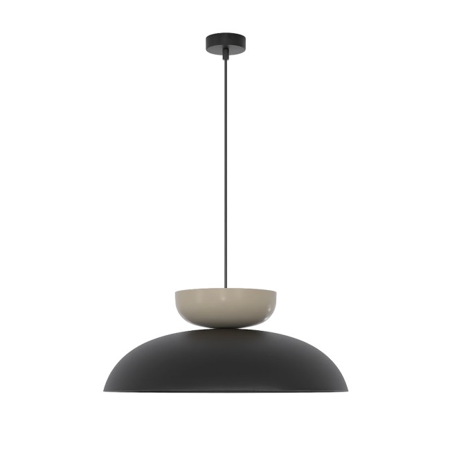 Sava Black + Mocha Pendant Lamp