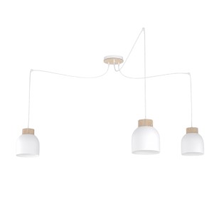 Lámpara colgante Prut Blanco (3 luces)