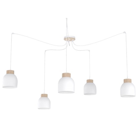Lámpara colgante Prut Blanco (5 luces)