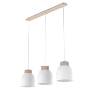 Lámpara colgante Oka Blanco (3 luces)