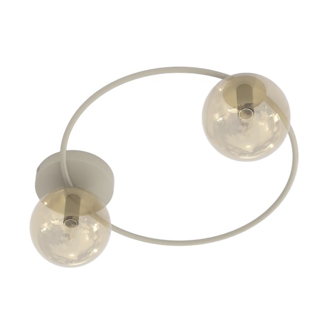 Buga Moca Amber Ceiling Lamp (2 lights)