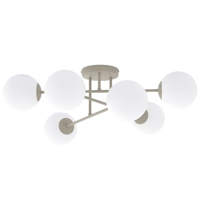 Drin Moca Opal Ceiling Lamp (6 lights)