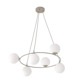 Ibar Opal Pendant Lamp (6 lights)
