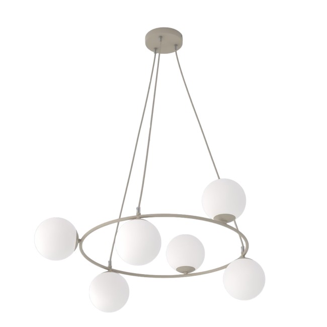Ibar Opal Pendant Lamp (6 lights)