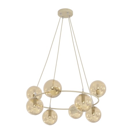 Lámpara colgante Ibar Ámbar (9 luces)