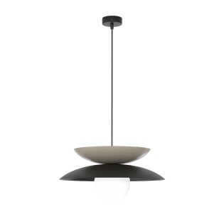 Lámpara colgante Mor Negro+Moca