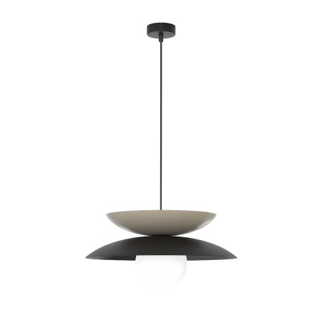 Lámpara colgante Mor Negro+Moca
