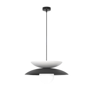 Lámpara colgante Mor Negro+Blanco