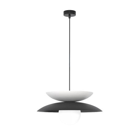 Lámpara colgante Mor Negro+Blanco