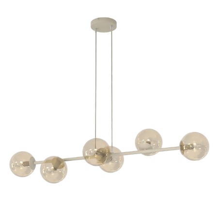Odra Moka Amber Pendant Lamp (6 lights)