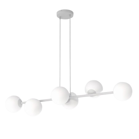 Odra Gray Opal Pendant Lamp (6 lights)
