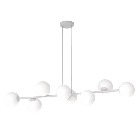 Odra Gray Opal Pendant Lamp (8 lights)