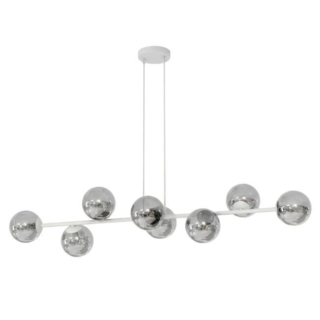 Lámpara colgante Odra Gris Grafito (8 luces)