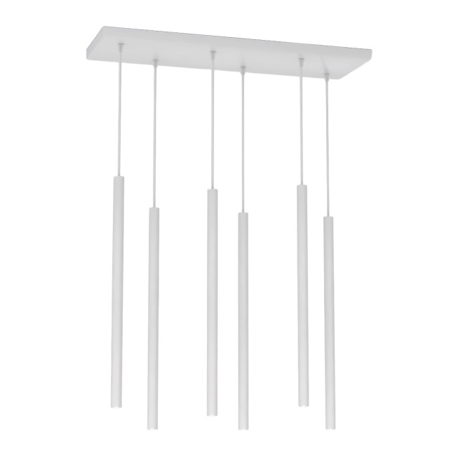 Uza Gray Pendant Lamp (6 lights)