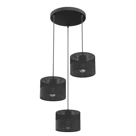 Velto II Black Pendant Lamp (3 lights)