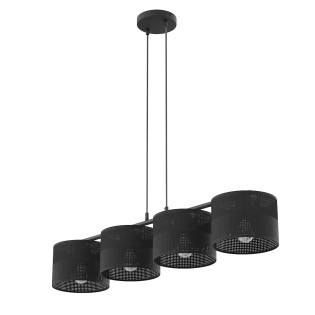 Lámpara colgante Velto Negro (4 luces)