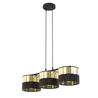Velto Black+Gold Pendant Lamp (3 lights)