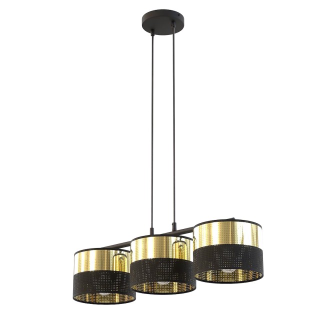 Velto Black+Gold Pendant Lamp (3 lights)