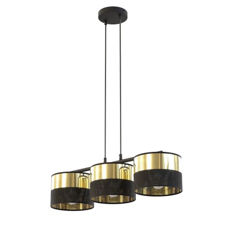 Velto Black+Gold Pendant Lamp (3 lights)