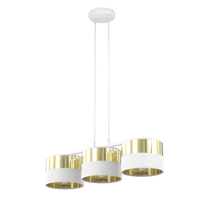 Velto White+Gold Pendant Lamp (3 lights)
