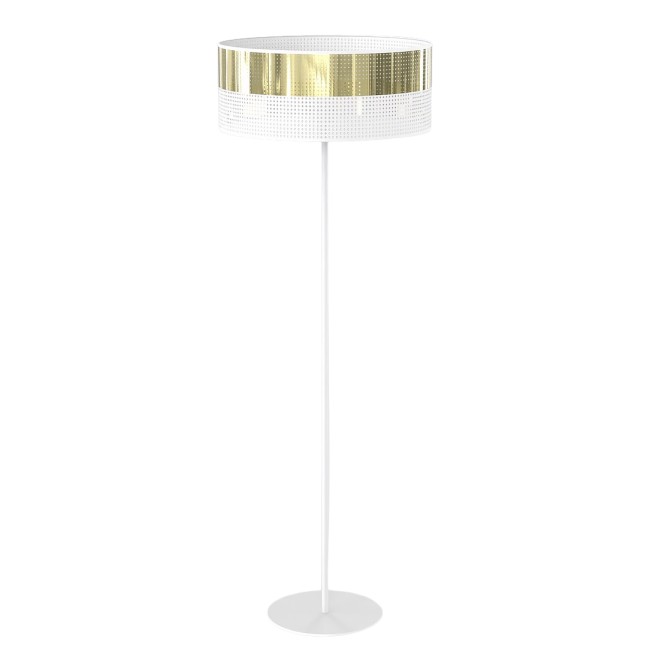 Velto White+Gold Floor Lamp