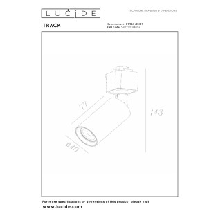 Single-phase track spotlight Ritmo