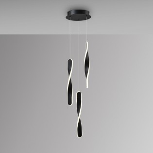 Lámpara colgante LED Twist (3x10W)