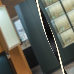 LED Floor Lamp Twist Black (40W)