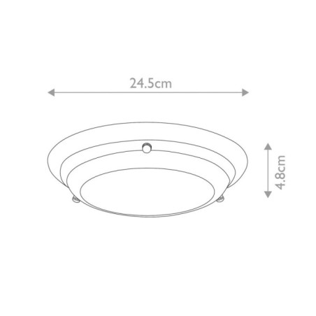 LED Ceiling Flush Light Welland (12W)