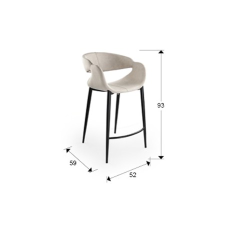 High Stool Giro Stone