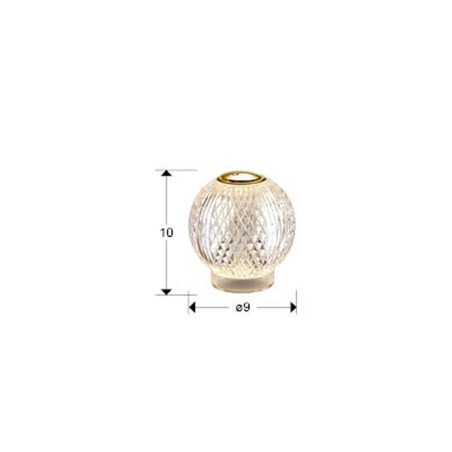 Austral rechargeable LED table lamp (1.5W)