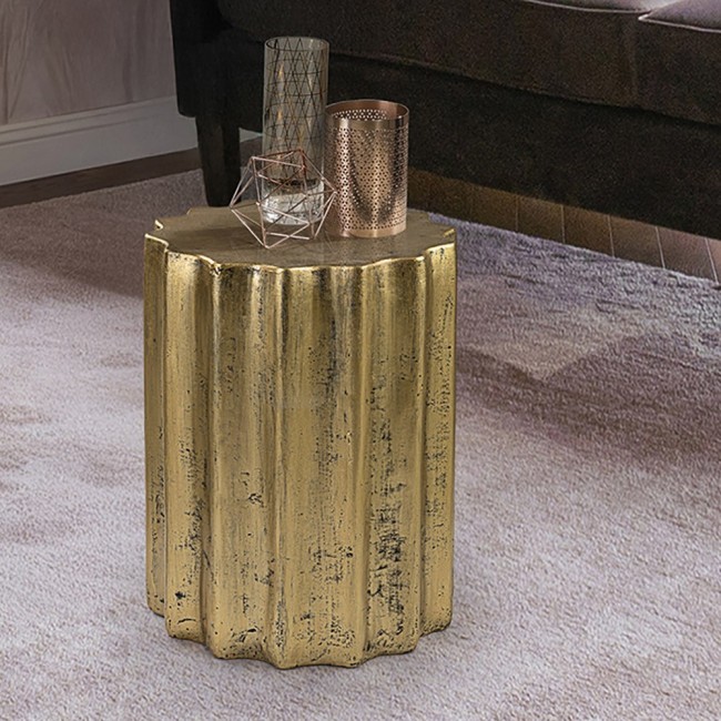 Striped Side Table