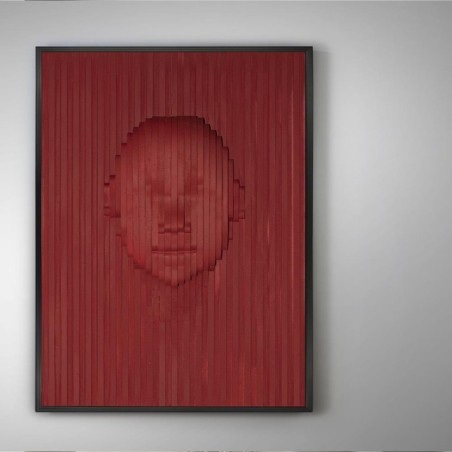 Red Face Bas-relief (90x120)