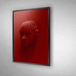 Red Face Bas-relief (90x120)