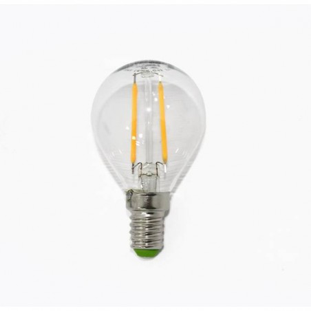 Bombilla filamento LED (6W). Luz cálida.