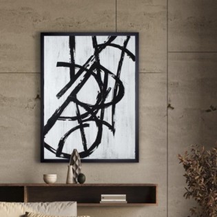 Acrylic Painting Graphos White (75x100)