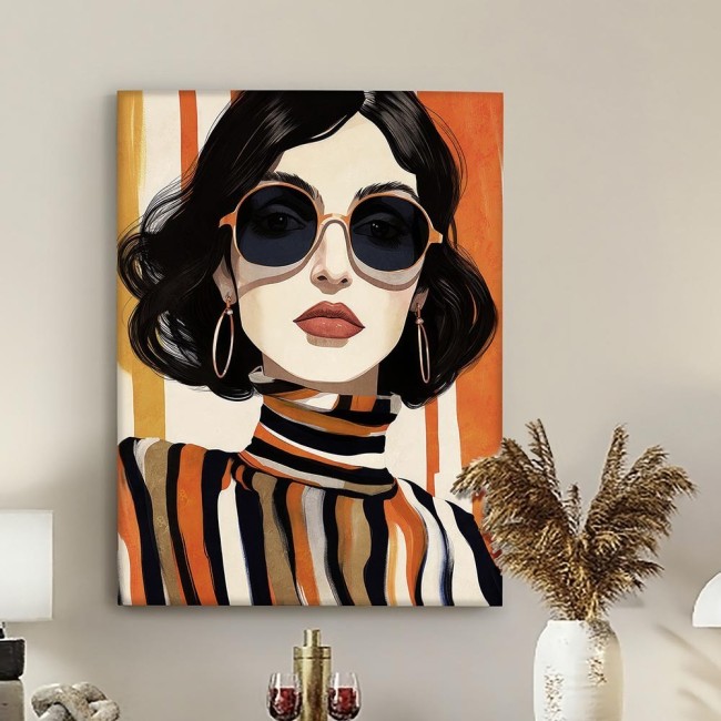 Acrylic Painting Orange (90x120)