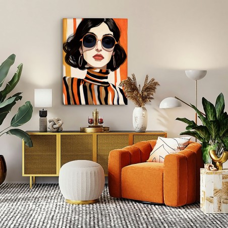 Acrylic Painting Orange (90x120)