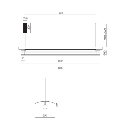 Tasta LED Pendant Lamp (25W)