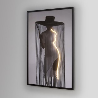 Picture with LED light Diva (120x80cm.)