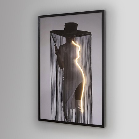 Picture with LED light Diva (120x80cm.)