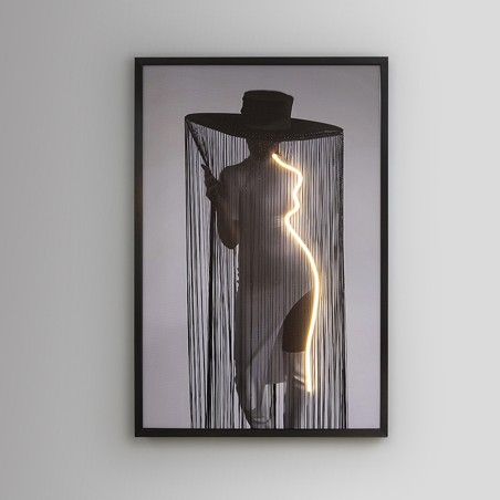 Picture with LED light Diva (120x80cm.)