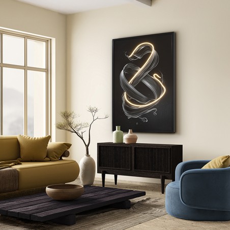 Picture with LED light Cinetic (120x80cm.)