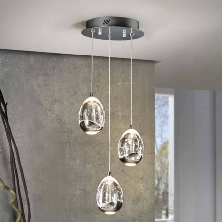 Lámpara Rocio LED Cromo