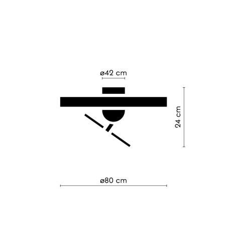 LED Ceiling Flush Fan Fono CCT Dim (28W)